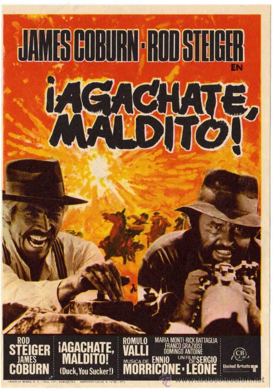 Cine: PROGRAMA CINE - &iexcl;AGACHATE MALDITO! - JAMES COBURN - ROD STEIGER - Foto 1