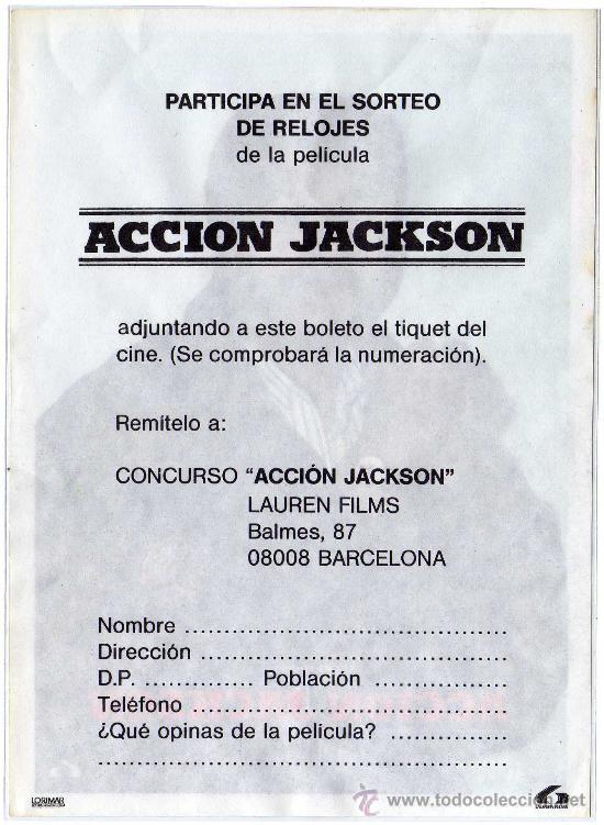 Cine: PROGRAMA CINE - ACCION JACKSON - CARL WEATHERS - Foto 2
