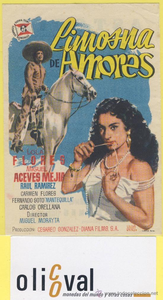 Cine: Cartelera  mano   limosna de amores lola flores miguel mejia  suevia films cesareo gonzalez