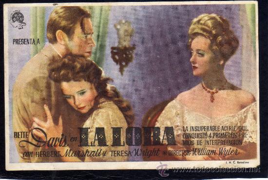 Cine: LA LOBA - BETTE DAVIS  - SIN PUBLICIDAD. - Foto 1
