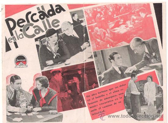 Cine: PTCC 307 PESCADA EN LA CALLE PROGRAMA DOBLE PARAMOUNT SYLVIA SIDNEY GEORGE RAFT - Foto 2