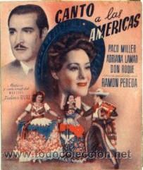 Cine: CANTO A LAS AM&Eacute;RICAS.- PROGRAMA DOBLE.- TEATRO PRINCIPAL, ALCOY. - Foto 1