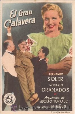 Cine: FOLLETO O PROGRAMA DE MANO EL GRAN CALAVERA, SIN PUBLICIDAD - Foto 1