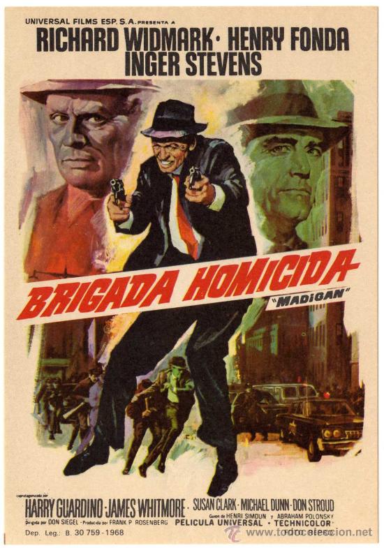 Cine: PROGRAMA CINE - BRIGADA HOMICIDA - RICHARD WIDMARK - HENRY FONDA - INGER STEVENS - Foto 1
