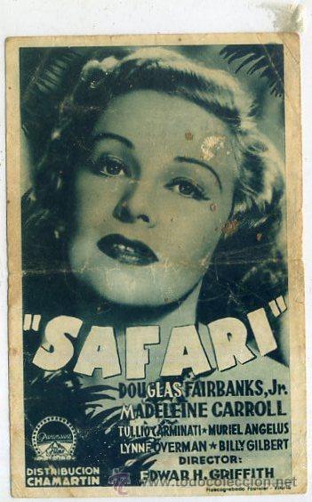 Cine: PROGRAMA DE CINE: SAFARI PC-1638 - Foto 1