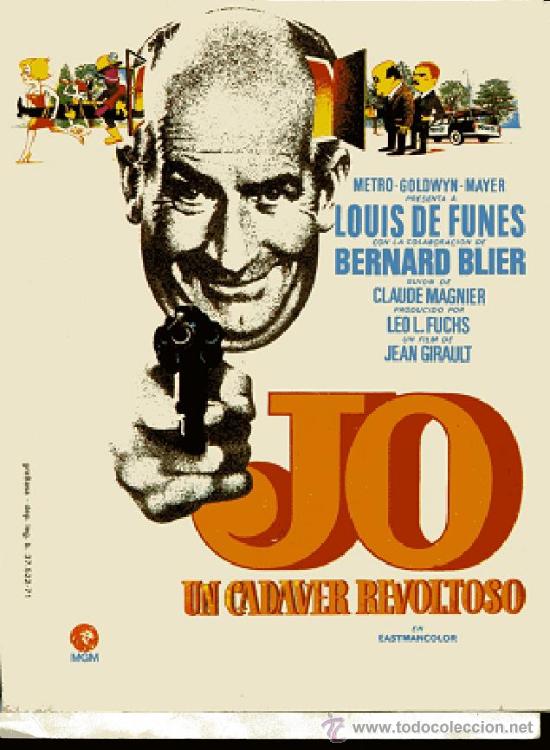 Cine: JO UN CADAVER REVOLTOSO - con LOUIS DE FUNES