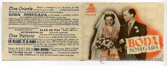 Cine: BODA SOSEGADA, con Margaret Lockwood. - Foto 1
