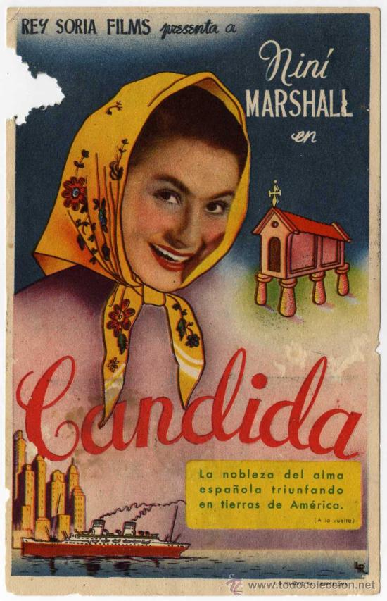 Cine: PROGRAMA CINE - CANDIDA - NINI MARSHALL - TEATRO-CINE VILLAMARCA - Foto 1