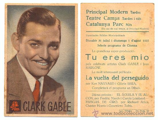 Cine: TU ERES MIO, CON CLARK GABLE - Foto 1
