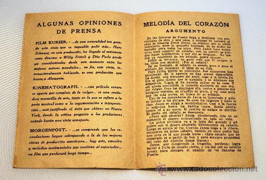 Cine: MELOD&Iacute;A DEL CORAZ&Oacute;N. UFA. PROGRAMA DE CINE. - Foto 2