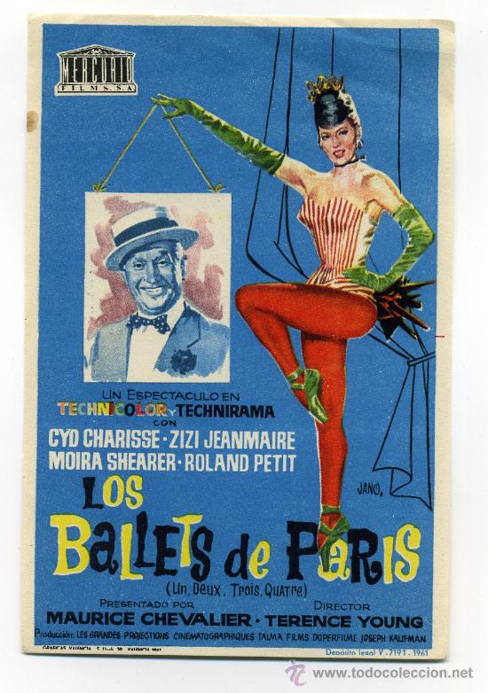 Cine: LOS BALLETS DE PARIS,  con Cyd Charisse. - Foto 1