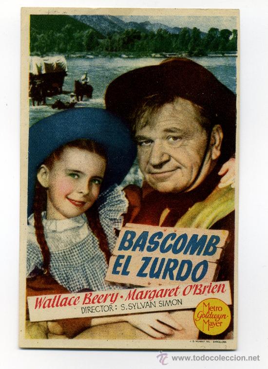 Cine: BASCOMB EL ZURDO, con Wallace Beery. - Foto 1