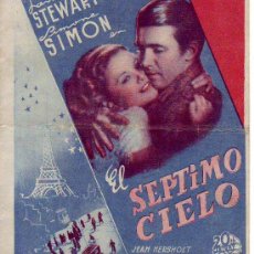 Foglietti di film di film antichi di cinema: EL SEPTIMO CIELO - DOBLE. Lote 29832342