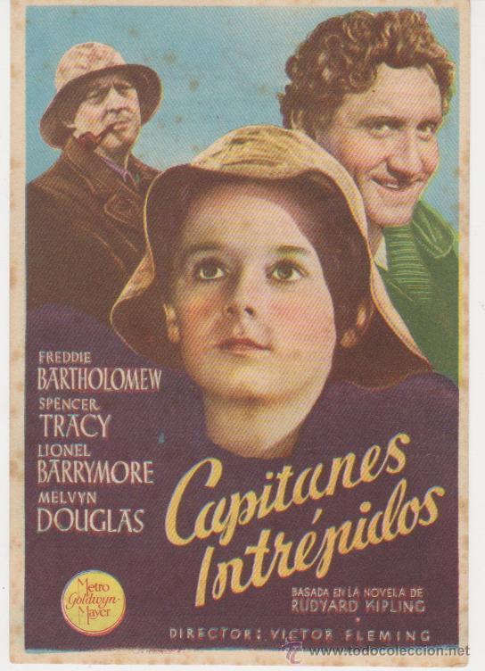 Cine: Capitanes Intr&eacute;pidos. Sencillo de MGM. Cine Zorrilla 1942.
