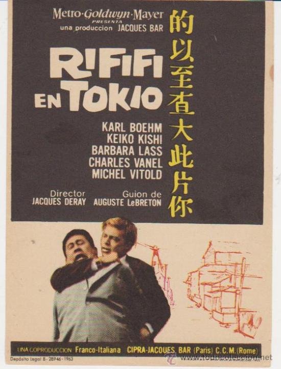 Cine: Rififi en Tokio. Sencillo de MGM  &iexcl;IMPECABLE! - Foto 1