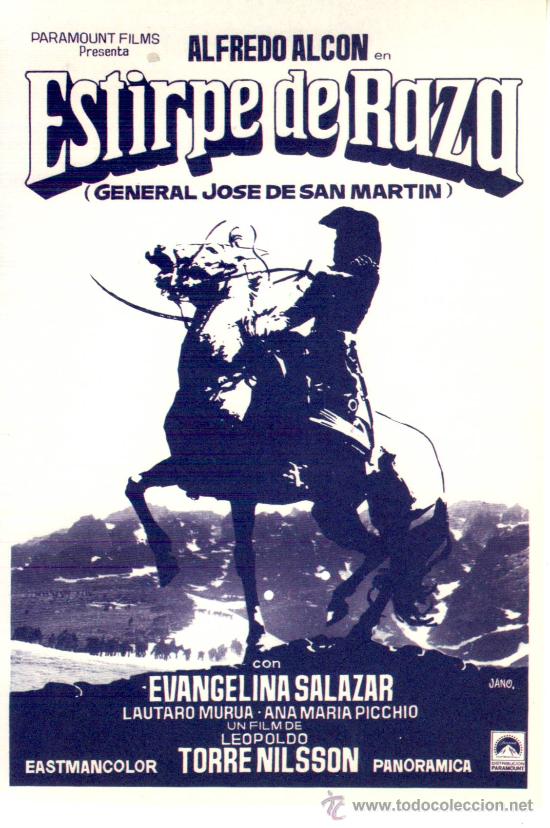 Cine: ESTIRPE DE RAZA- COLOR AZUL. PROGRAMA DE CINE - Foto 1
