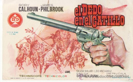 Cine: EL DEDO EN EL GATILLO.PROGRAMA DE CINE. - Foto 1