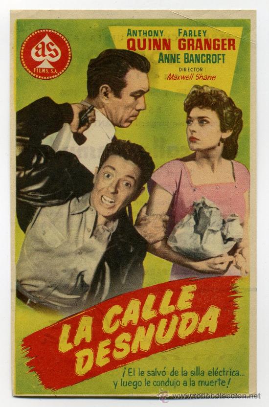 Cine: LA CALLE DESNUDA, con Anthony Quinn. - Foto 1