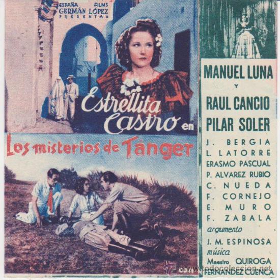 Cine: Los misterios Tanger. Programa doble.  Cine Mari - Le&oacute;n  1943.   &iexcl;IMPECABLE! - Foto 1