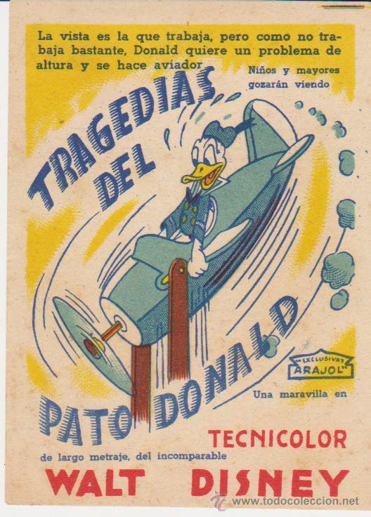 Cine: Tragedias del Pato Donald. Sencillo de Arajol. - Foto 1