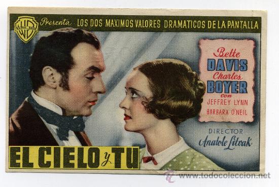 Cine: EL CIELO Y TU, con Bette Davis. - Foto 1