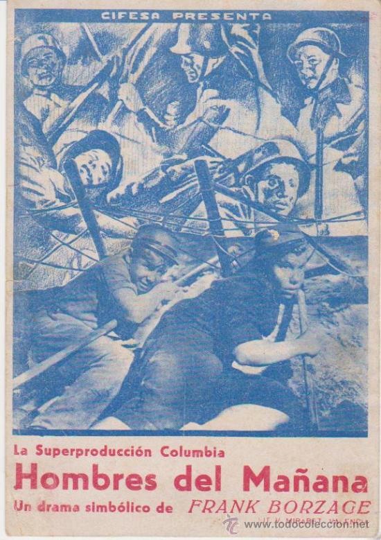 Cine: Hombres del Ma&ntilde;ana.Programa tarjeta de Cifesa. - Foto 1