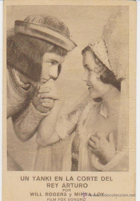  Flyers Publicitaires de films Anciens: Un Yanki en la Corte del Rey Arturo. Programa tarjeta de Fox.