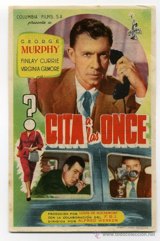 Cine: CITA A LAS 11, con George Murphy. - Foto 1