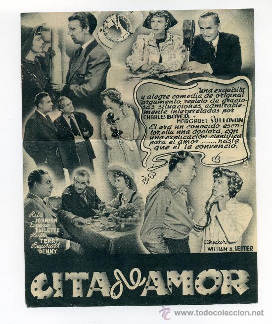 Cine: CITA DE AMOR, con Charles Boyer. - Foto 1