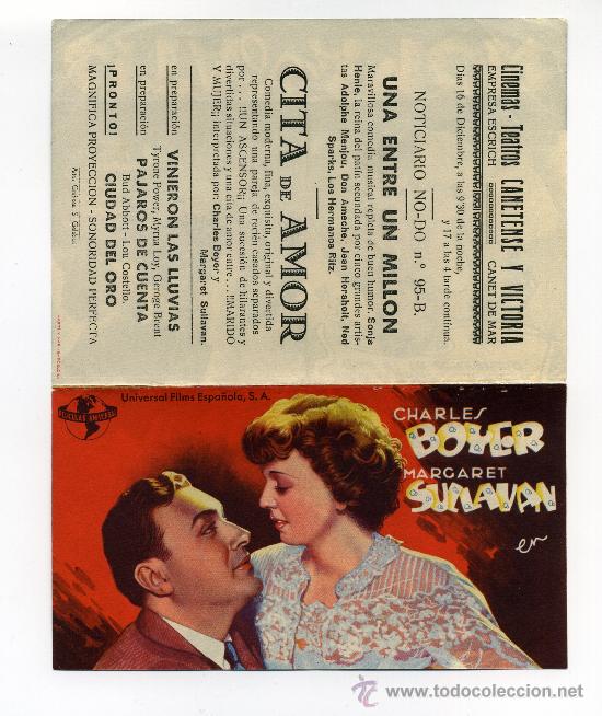 Cine: CITA DE AMOR, con Charles Boyer. - Foto 2