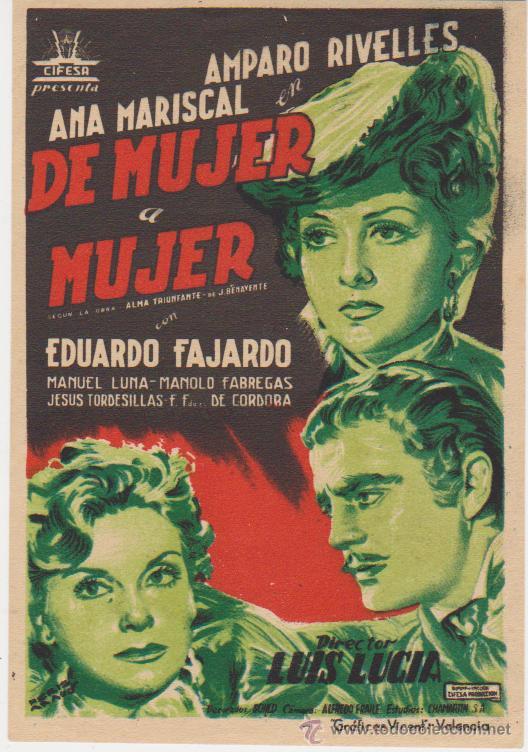 Cine: De mujer a mujer. Sencillo de Cifesa.   &iexcl;IMPECABLE! - Foto 1