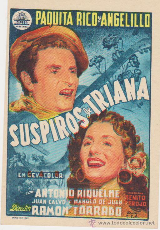 Cine: Suspiros de Triana. Sencillo de Cifesa.  &iexcl;IMPECABLE! - Foto 1