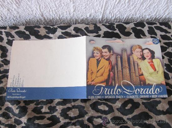 Cine: PROGRAMA DE CINE FRUTO DORADO CLARK GABLE SPENCER TRACY - Foto 1