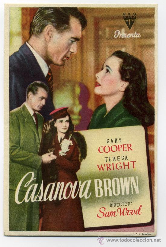 Cine: CASANOVA BROWN, con Gary Cooper.