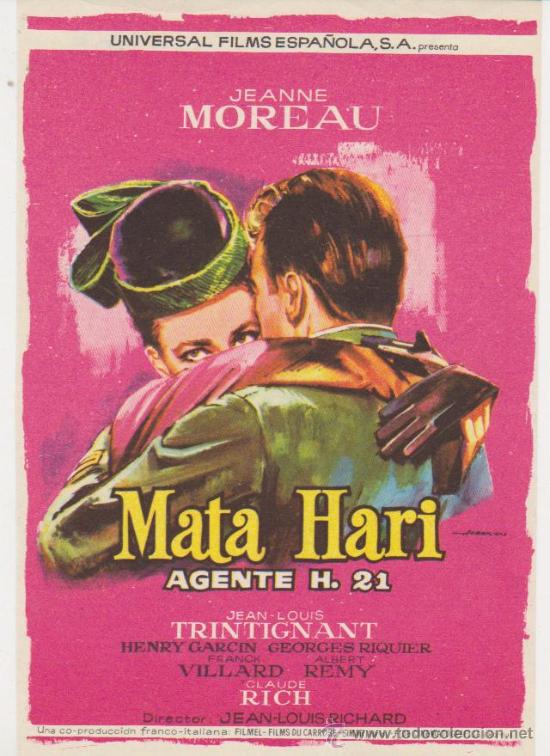 Cine: Mata Hari. Sencillo de Universal.  &iexcl;IMPECABLE! - Foto 1