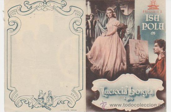 Cine: Lucrecia Borgia. Doble de Cifesa. - Foto 1
