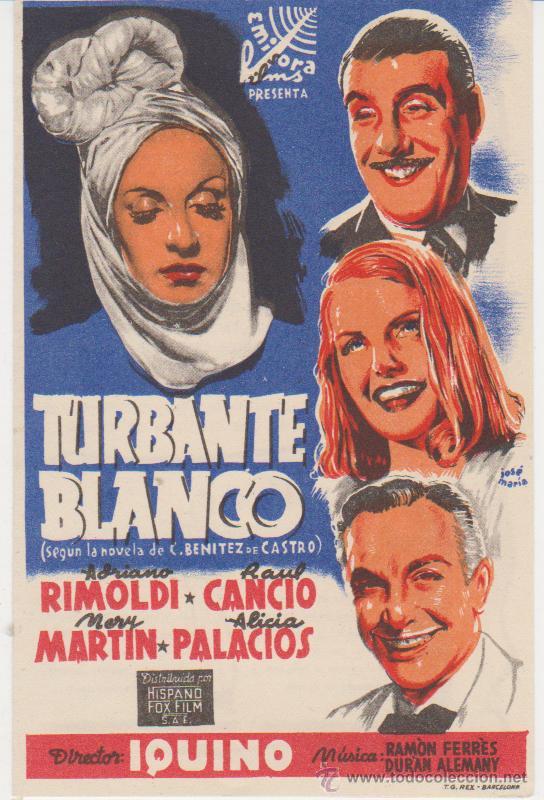 Cine: Turbante Blanco. Doble de Emisora Films.  &iexcl;IMPECABLE! - Foto 1