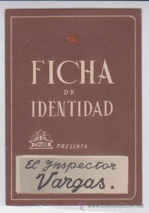 Cine: Ficha de Identidad. Doble de Cifesa. - Foto 1