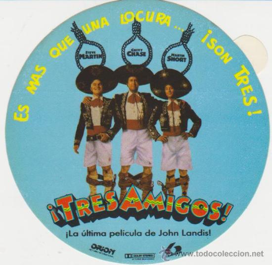 Cine: &iexcl;Tres amigos! Troquelado pegatina. - Foto 1