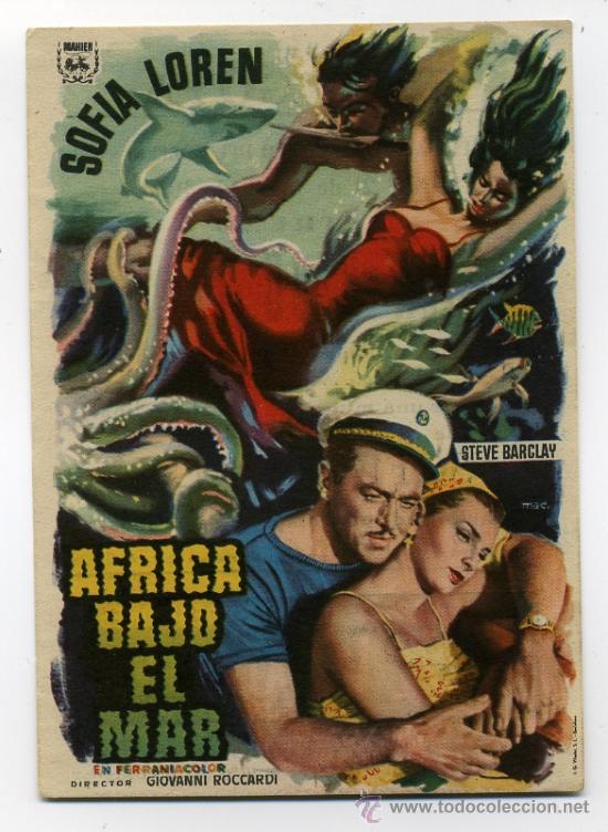 Cine: AFRICA BAJO ELMAR, con Sofia Loren.