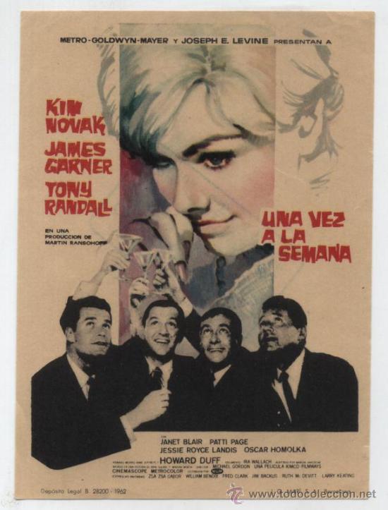 Cine: Una vez a la semana. Sencillo de MGM. - Foto 1