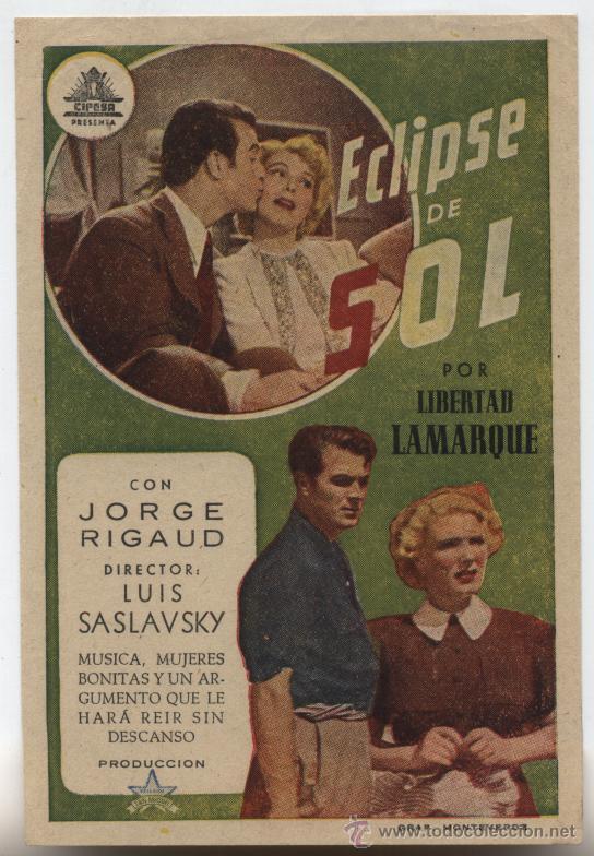 Cine: Eclipse de Sol. Sencillo de Cifesa. - Foto 1