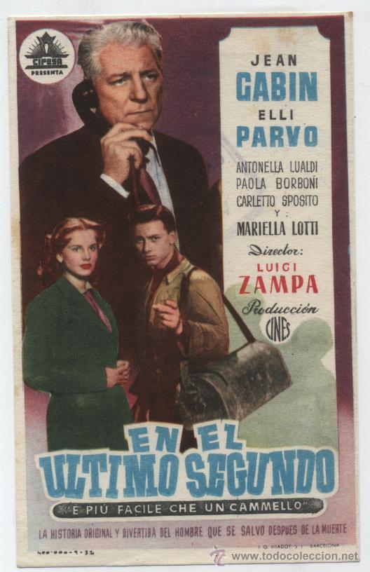 Cine: En el &uacute;ltimo segundo. Sencillo de Cifesa. - Foto 1
