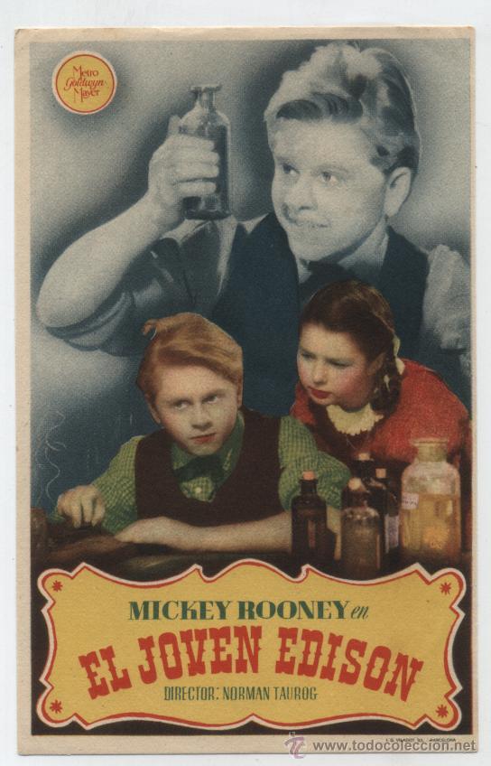 Cine: El Joven Edison. Sencillo de MGM. - Foto 1