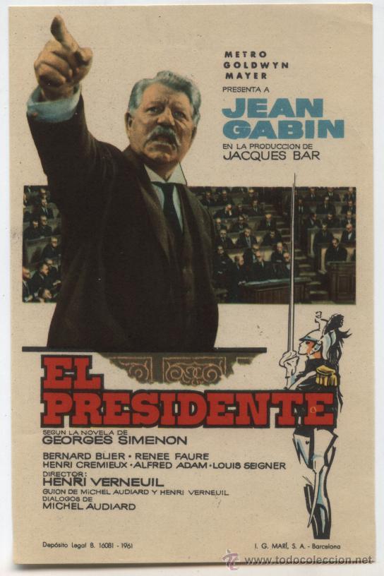 Cine: El Presidente. Sencillo de MGM.  &iexcl;IMPECABLE! - Foto 1