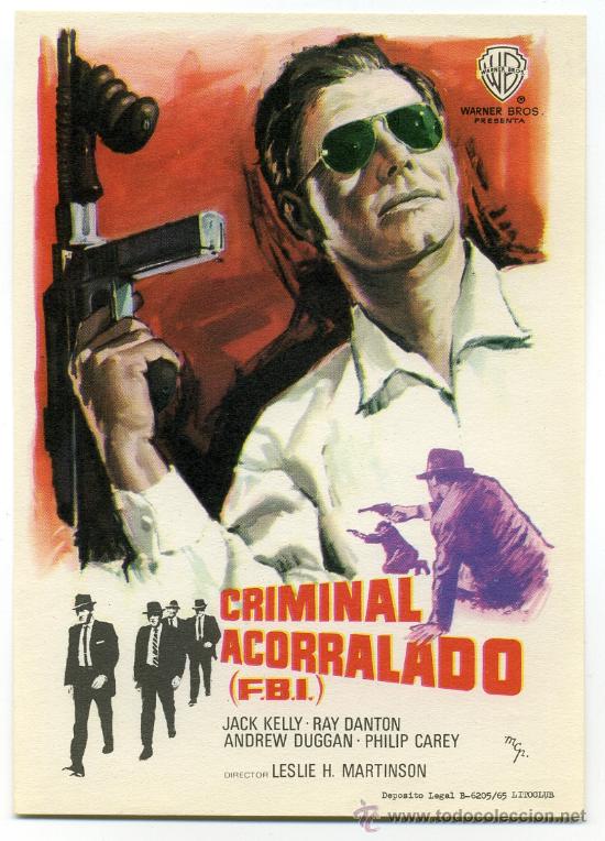 Cine: CRIMINAL ACORRALADO, con Ray Danton. - Foto 1