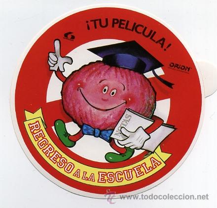 Kino: REGRESO A LA ESCUELA, de Adan Metter . ADESIVO-PEGATINA.