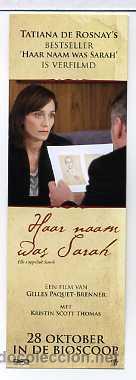 Cinema: HAAR NAAM WAS SARAH, con Kristin Scott Thomas. MARCAPAGINAS.