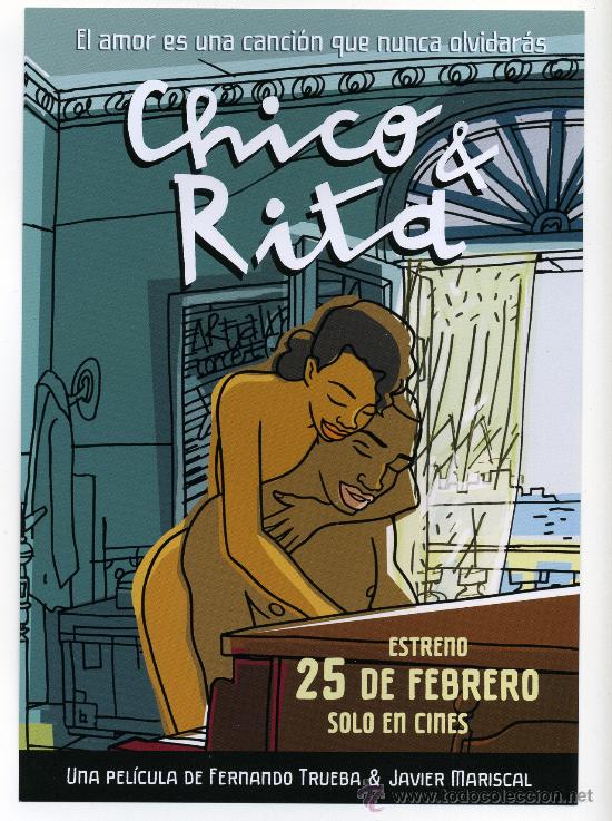 Kino: CHICO Y RITA, por Fernando Trueba. 15 X 20 cms.