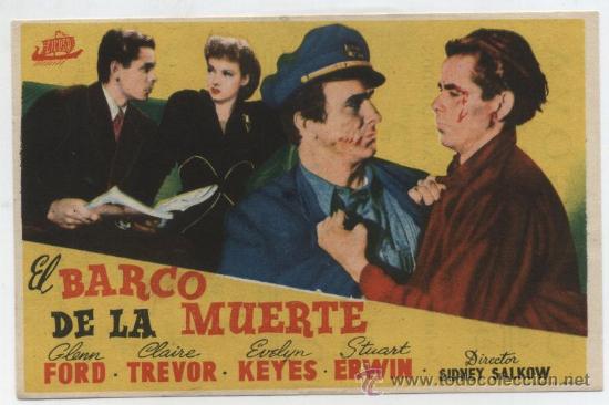 Cine: El Barco de la Muerte. Sencillo de Cicosa.  Cine Goya.